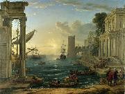 Claude Lorrain The Embarkation of the Queen of Sheba oil on canvas